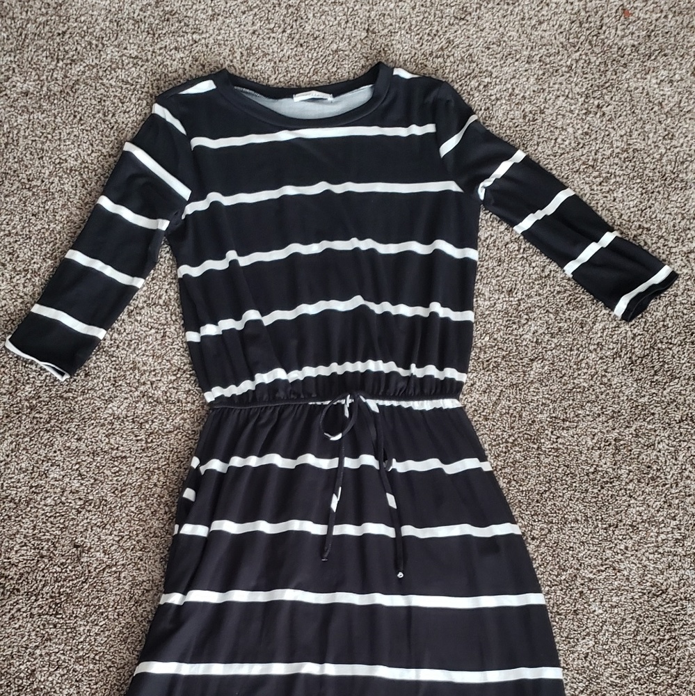 Drawstring waist  dress